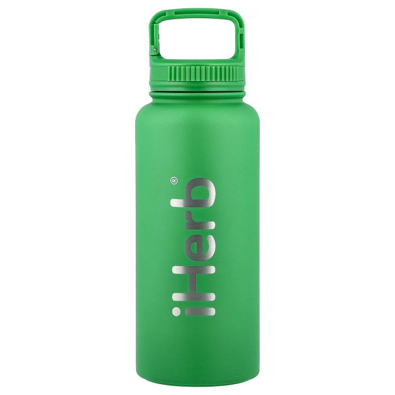 iHerb Goods,iHerb® Bohtal Insulated Sports Bottle, Green, 32