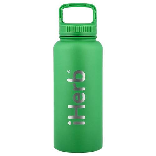 iHerb Goods,iHerb® Bohtal Insulated Sports Bottle, Green, 32