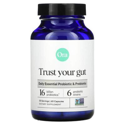 Ora,Trust Your Gut，每日必需益生菌和益生元，160 亿菌落单位，