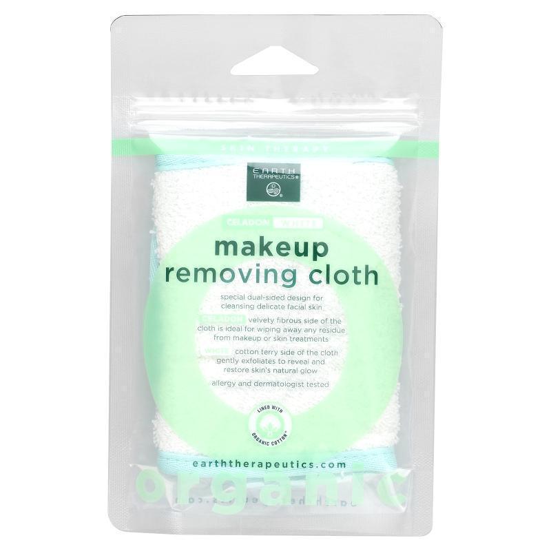 Earth Therapeutics,Makeup Removing Cloth, White, 1 Cloth