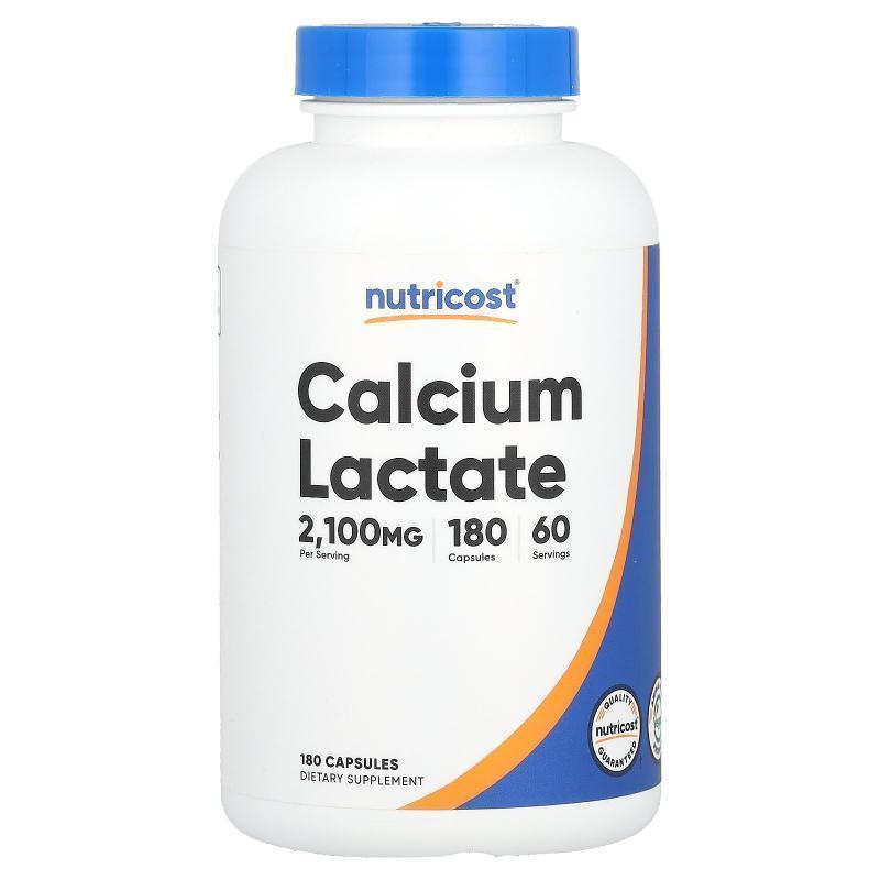 Nutricost,Calcium Lactate, 700 mg, 180 Capsules