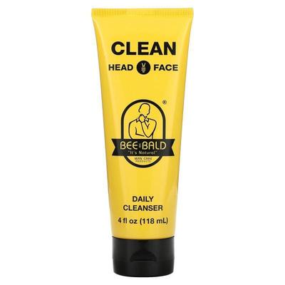 Bee Bald,Clean Head &amp;amp; Face, Daily Cleanser, 4 fl