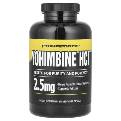 Primaforce,Yohimbine HCI, 2.5 mg, 270 Vegetarian Capsules (1