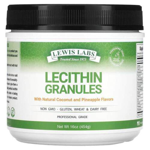 Lewis Labs,卵磷脂颗粒，天然椰子和菠萝味，16 盎司（454 克）