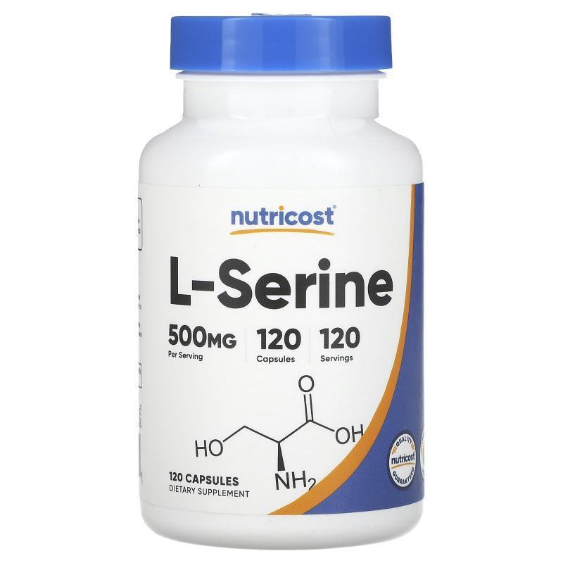 Nutricost,L-Serine, 500 mg, 120 Capsules