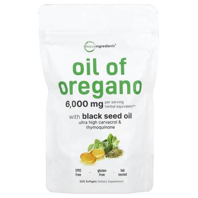 Micro Ingredients含黑籽油的牛至油高含量香芹酚和百里醌