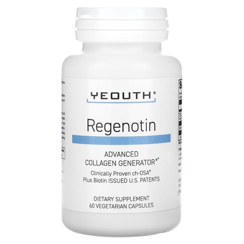 Yeouth,Regenotin 高级胶原合成素食胶囊，120 粒装