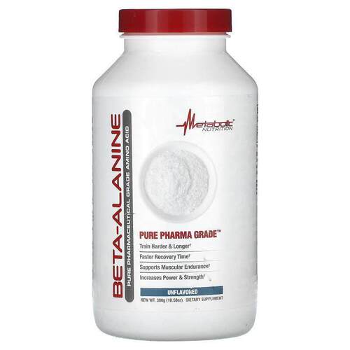 Metabolic Nutrition,Beta-Alanine, Unflavored , 10.58 oz (300