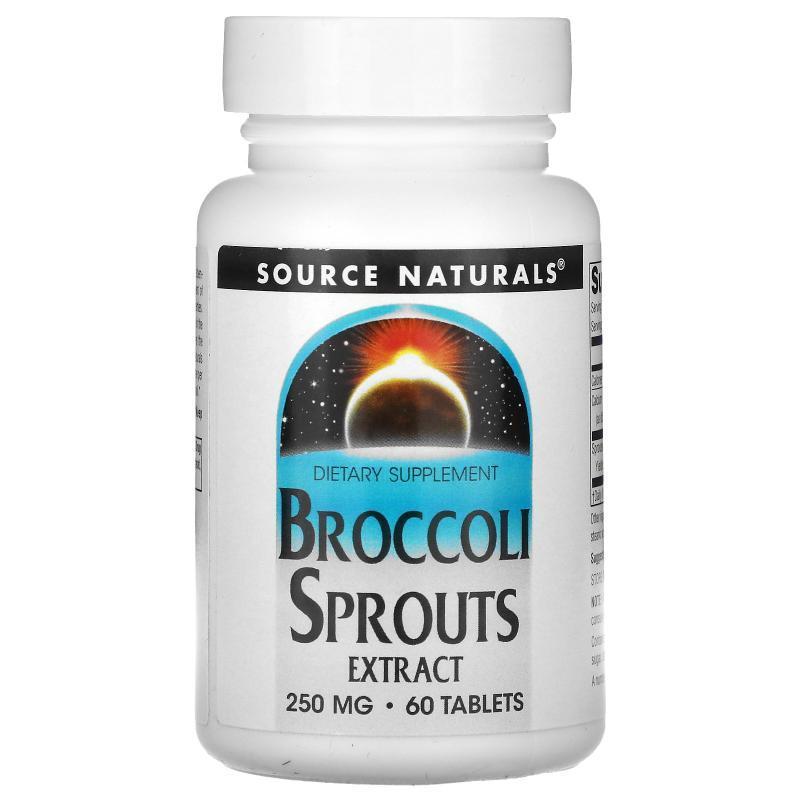 源美,Broccoli Sprouts Extract, 125 mg, 60 Tablets