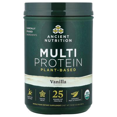 Ancient Nutrition,Multi Protein, Plant Based, Vanilla, 1.2 l