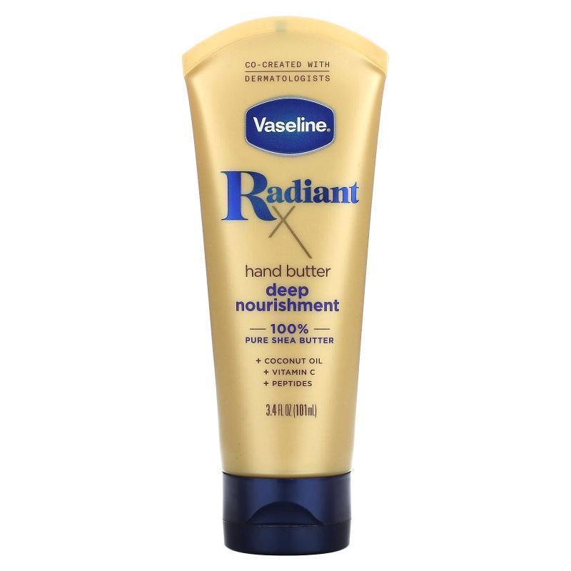 Vaseline,RadiantX, Deep Nourishment Hand Butter, 3.4 fl oz (