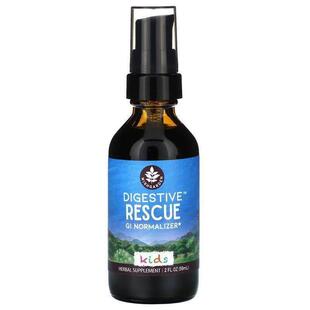 WishGarden Herbs,Kids, Digestive Rescue GI Normalizer, 2 fl