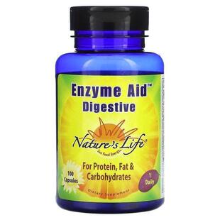 Nature's Life,Enzyme Aid, Digestive, 100 Capsules