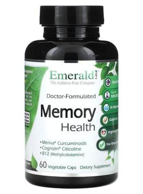 Emerald Laboratories,记忆健康，60粒素食素食帽