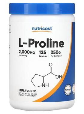 Nutricost,L-Proline, Unflavored, 8.8 oz (250 g)