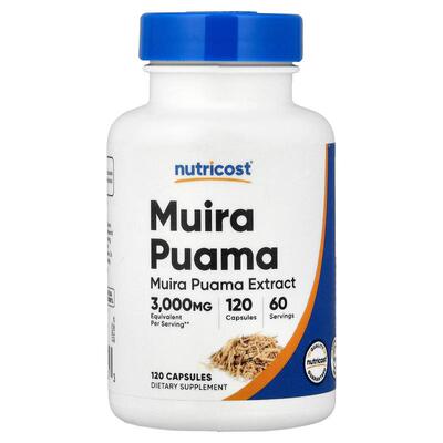 Nutricost,Muira Puama, 120 Capsules (150 mg per Capsule)