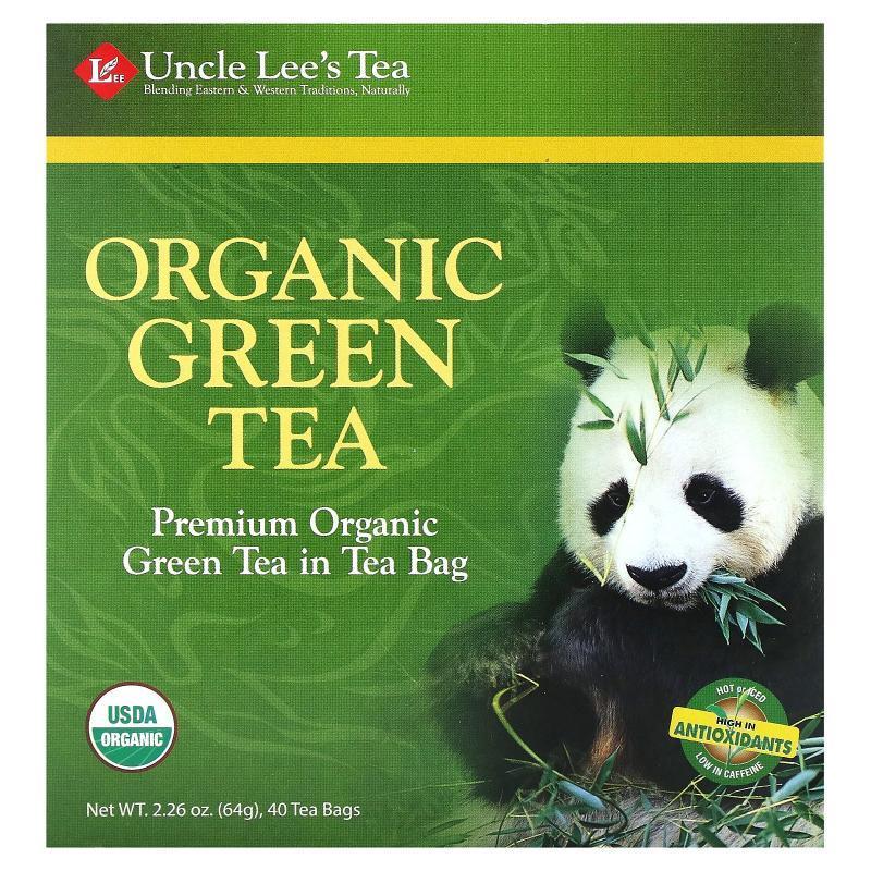 安可李氏茶,Organic Green Tea, 40 Tea Bags, 2.26 oz (64 g)