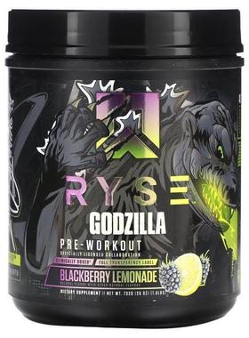 Ryse Supps,Godzilla，锻炼前，草莓猕猴桃味，1.6 磅（738 克）