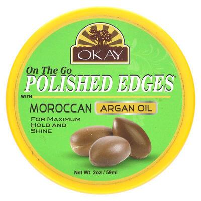 Okay Pure Naturals,Polished Edges With Moroccan Argan Oil, 2