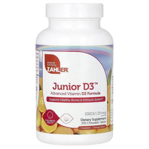 Zahler,Junior D3，高级维生素 D3 配方