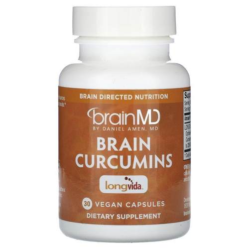 BrainMD,Brain Curcumins, 30 Vegan Capsules