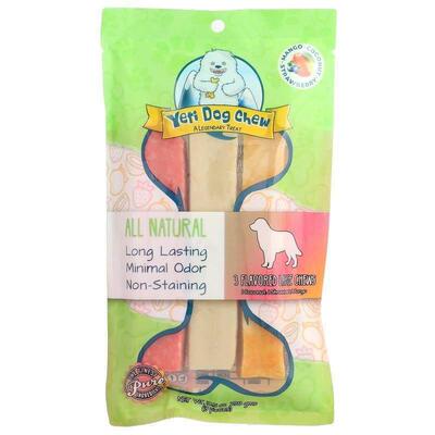 Yeti Dog Chew,Large Chews, For Dogs, Coconut, Strawberry