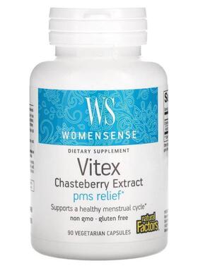 Natural Factors,Womensense，圣洁莓提取物，90 粒素食胶囊