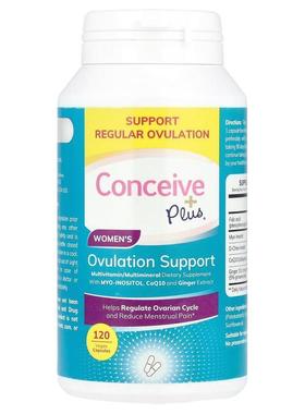Conceive Plus,女性排卵支持，120 粒素食胶囊