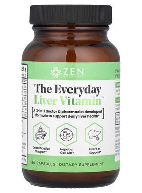 Zen Nutrients,The Everyday Liver Vitamin™，60 粒胶囊
