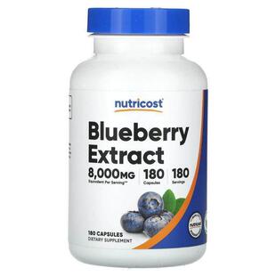 Nutricost,Blueberry Extract, 180 Capsules