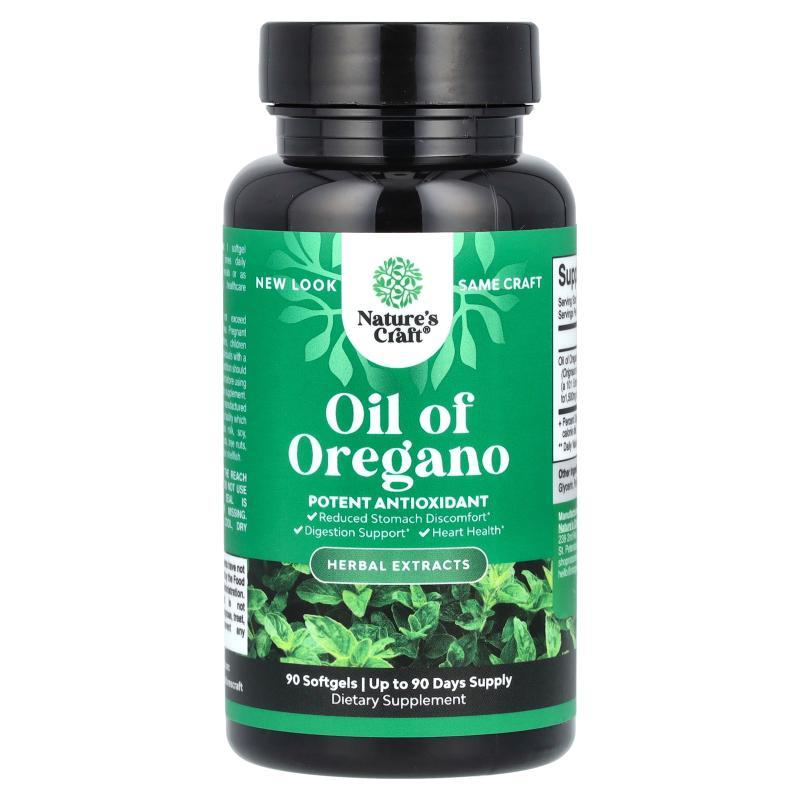 Natures Craft,Oil of Oregano, 90 Softgels