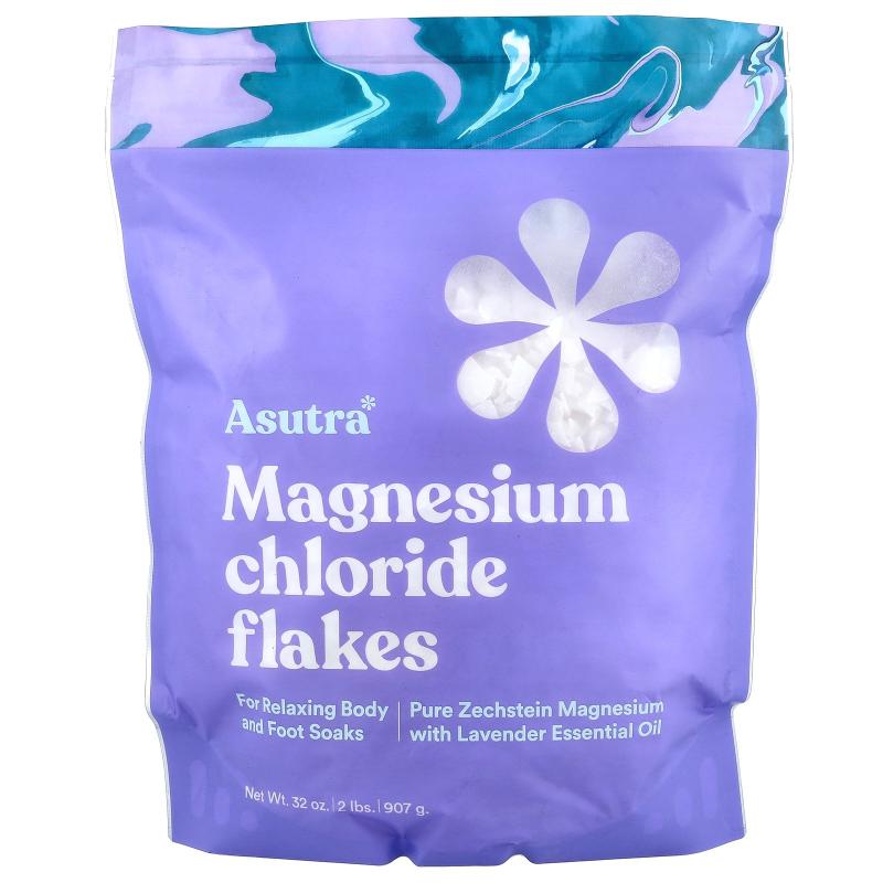 Asutra,Magnesium Chloride Flakes, 32 oz (907 g)