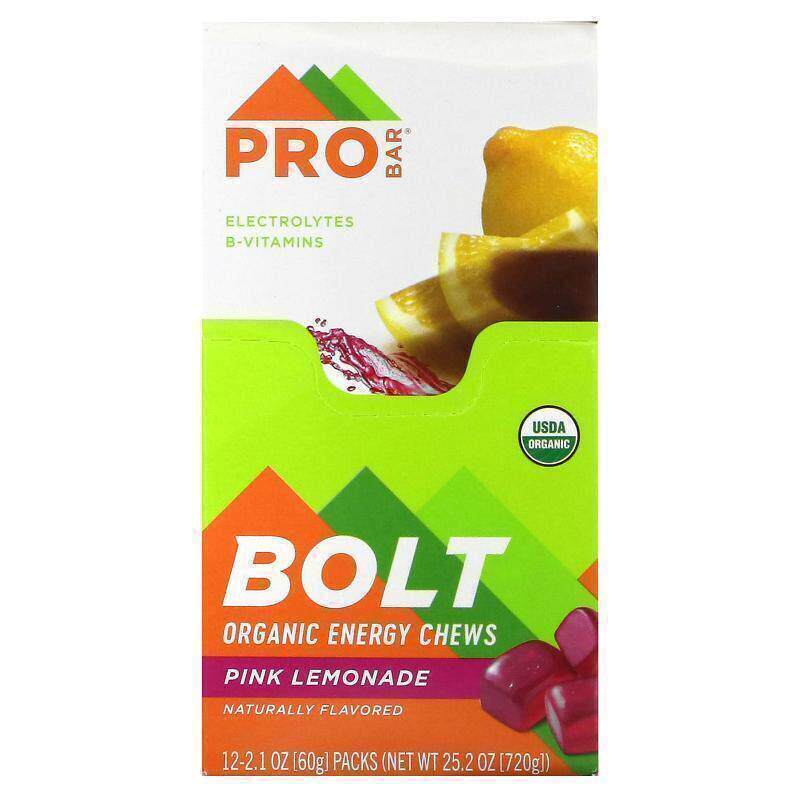 ProBar, Bolt,有机能量咀嚼片,粉色柠檬水