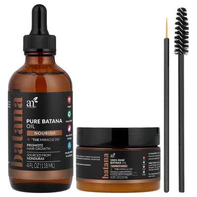 artnaturals,Pure Batana Oil, Hair Growth Kit, 4 Piece Kit