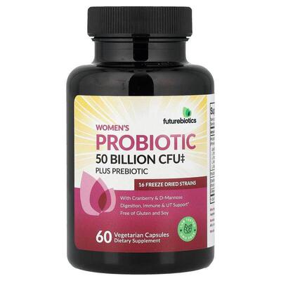 Futurebiotics,Women's Probiotic Plus Prebiotic, 60 Vegetaria