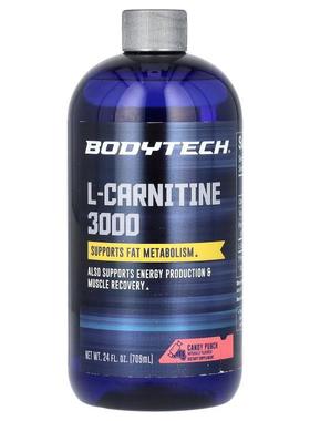 BodyTech,L-Carnitine 3000, Peach Mango , 24 fl oz (709 ml)