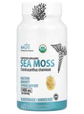 Nature's Fusions,Nutri，有机海苔，1,400 毫克，60 粒有机胶囊