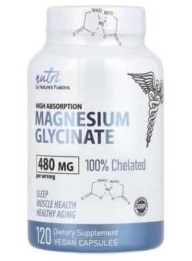 Nature's Fusions,Nutri，甘氨酸镁，高吸收