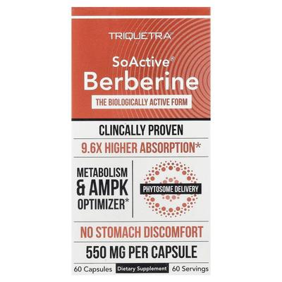Triquetra Health,SoActive®, Berberine, 60 Capsules