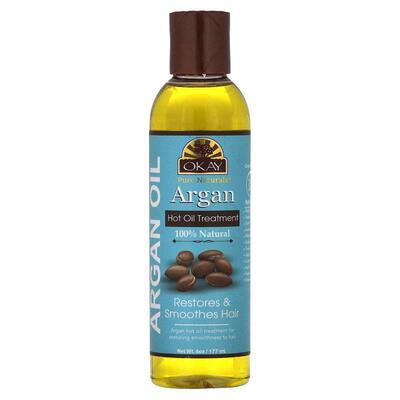 Okay Pure Naturals,Argan Hot Oil Treatment, 6 oz (177 ml)