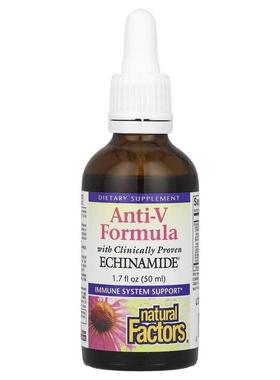Natural Factors,抗 V 配方，含科学证明紫锥菊，3.4 液量盎司（1