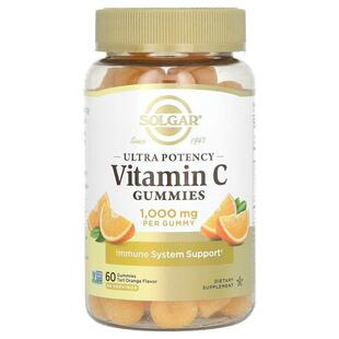 索尔加,Ultra Potency Vitamin C Gummies, Tart Orange, 1,000 m