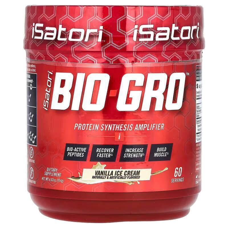 IsatoriBio-Gro蛋白质合成放大器天然力量肌肉修复帮助速溶蛋白