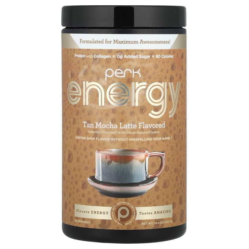 Perk Energy,棕色摩卡拿铁，14.4盎司（402克）