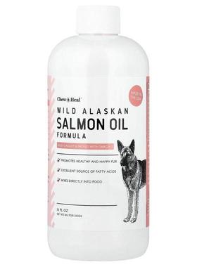 Chew + Heal,Wild Alaskan Salmon Oil Formula, For Dogs, 16 fl