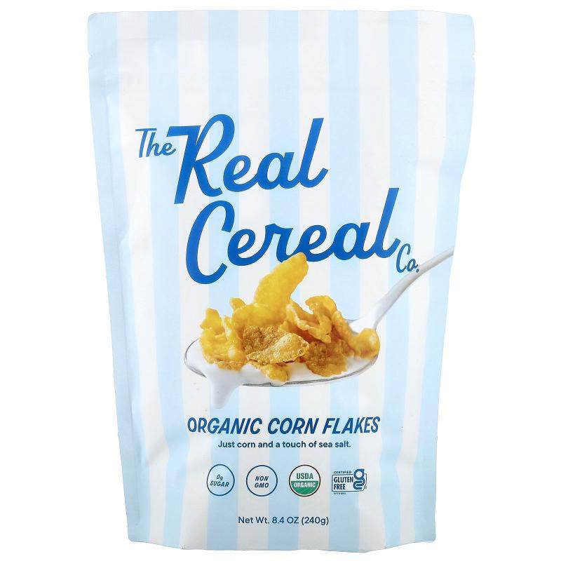 The Real Cereal Co,Organic Corn Flakes, 8.4 oz (240 g)