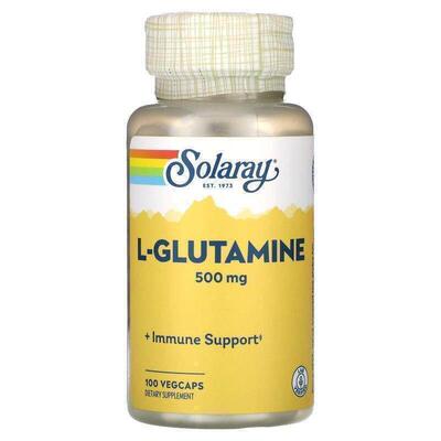 Solaray,L-Glutamine , 500 mg , 50 VegCaps
