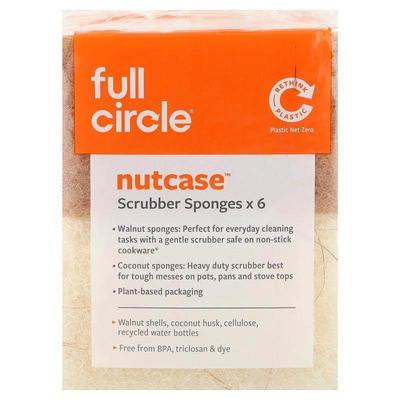 Full Circle,Nutcase™, Scrubber Sponges , 6 Count