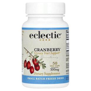 Eclectic Institute,Freeze Dried Cranberry, 600 mg, 50 Veg Ca