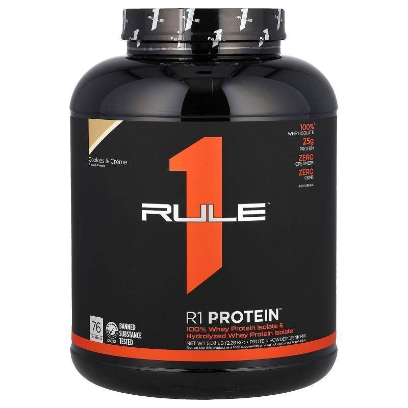 Rule One Proteins,R1 Protein Powder Drink Mix, Cookies Creme